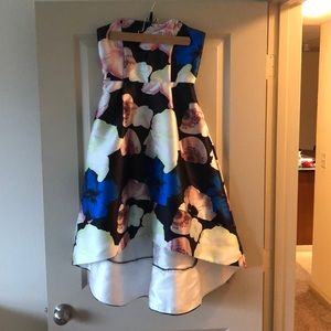 Floral high low dress